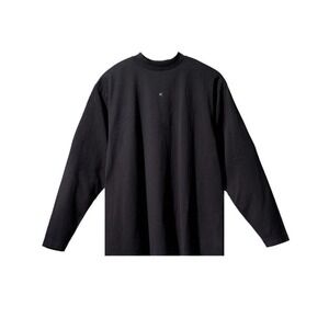 Yeezy Gap Balenciaga Long Sleeve Black Heavy Duty Jersey Size Large